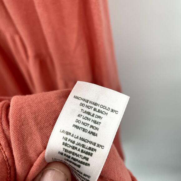 SUNDRY x EVEREVE NWT The Malibu Peach Pink Tiered Midi Dress // L - Picture 10 of 11